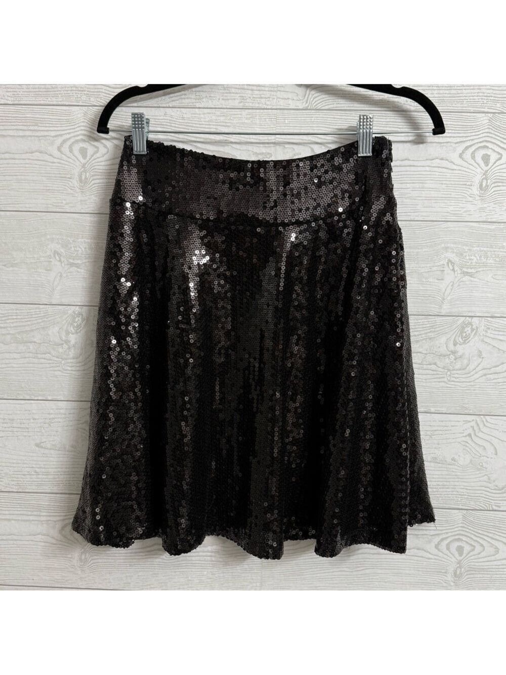 Yagi USA Women’s Black Sequin Party Mini Skirt. Size S